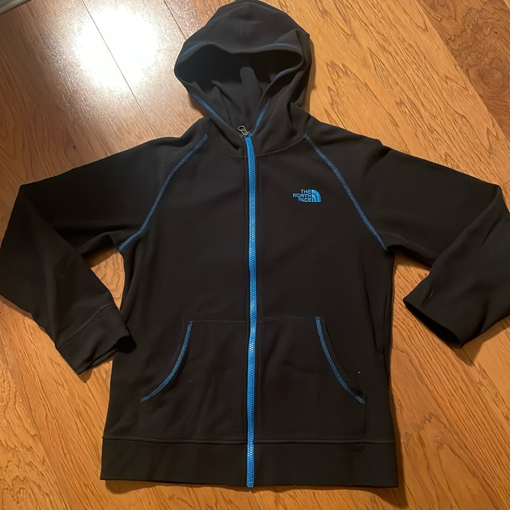 Boys North Face fleece jacket size large.